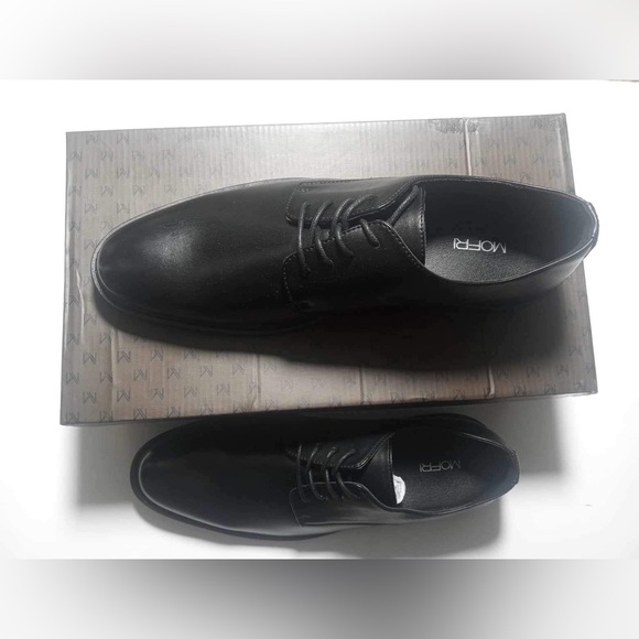 new suit shoes with box mofri brand size 9.5 black color with ribbon - Picture 3 of 7
